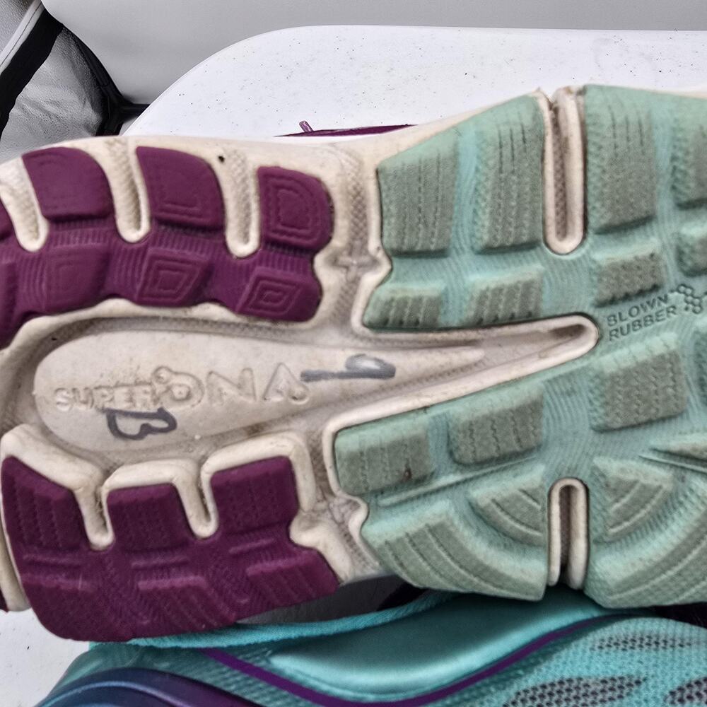 Brooks Transcend 3 Women's Size 10.5 Teal Purple Running Shoes - Picture 10 of 14